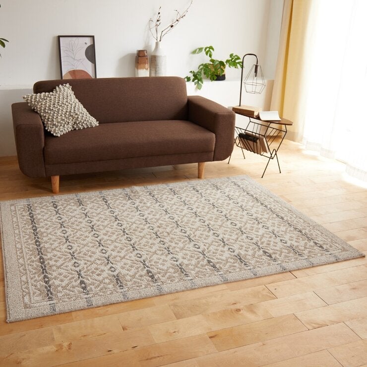 スミノエ グランウール ノルディックルミ ラグ 190x240cm グレージュ スミノエ グランウール ノルディックルミ ラグ 190x240cm グレージュ