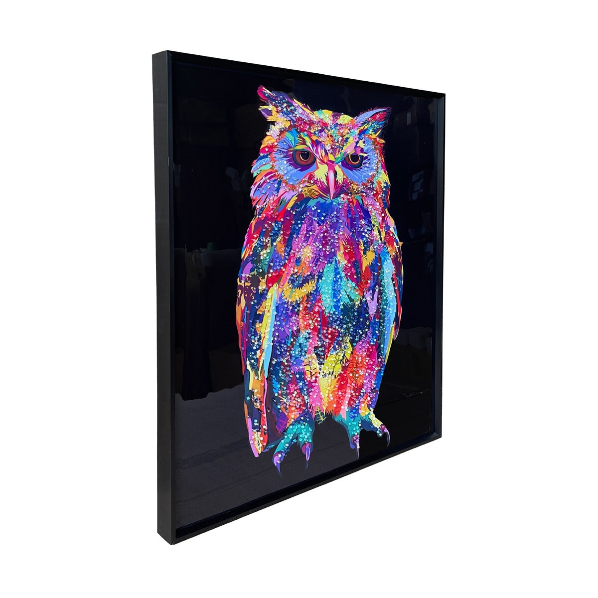 クリスタルアート オウル 51 x 61cm