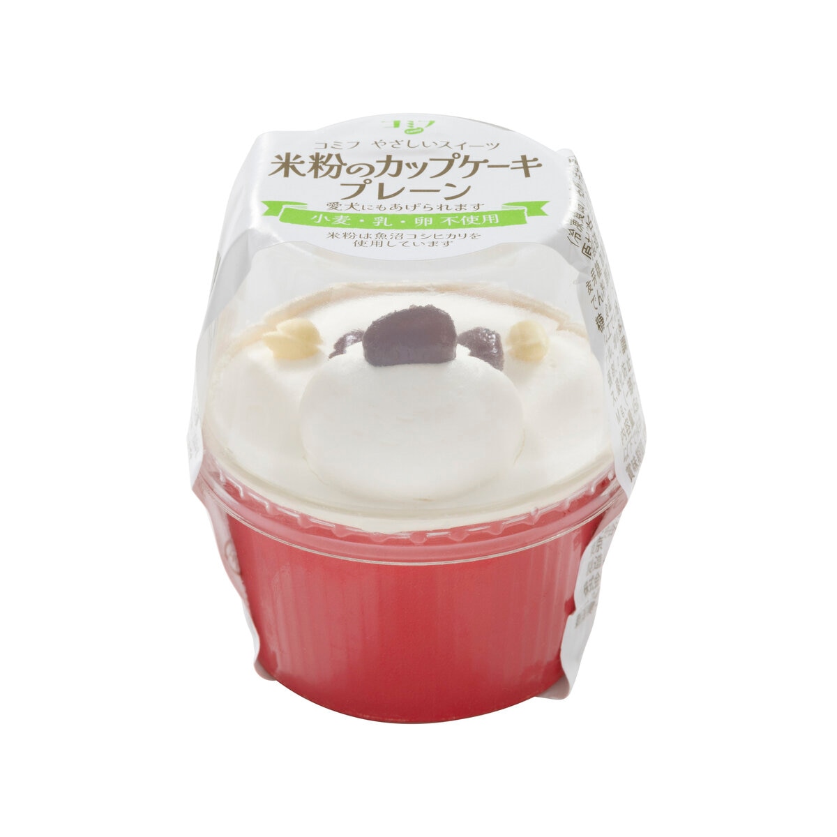 コミフやさしいスイーツ 米粉のカップケーキプレーンセット 6個 ワンちゃんのスイーツ