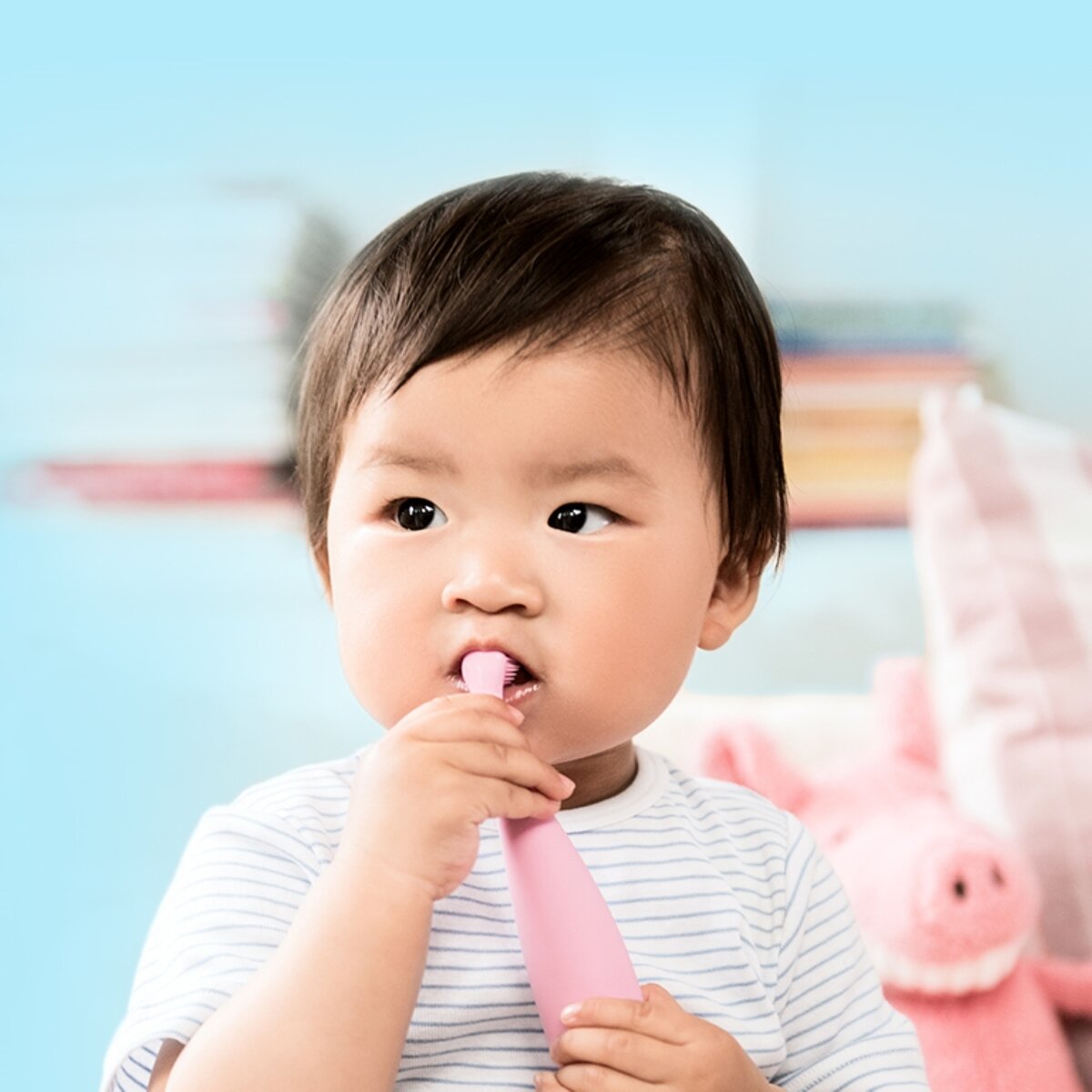 フォレオ イッサマイクロ 0~4歳向けベビー電動歯ブラシ バブルブルー