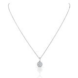 18K ホワイトゴールド 0.40カラット ダイヤモンド ペンダント