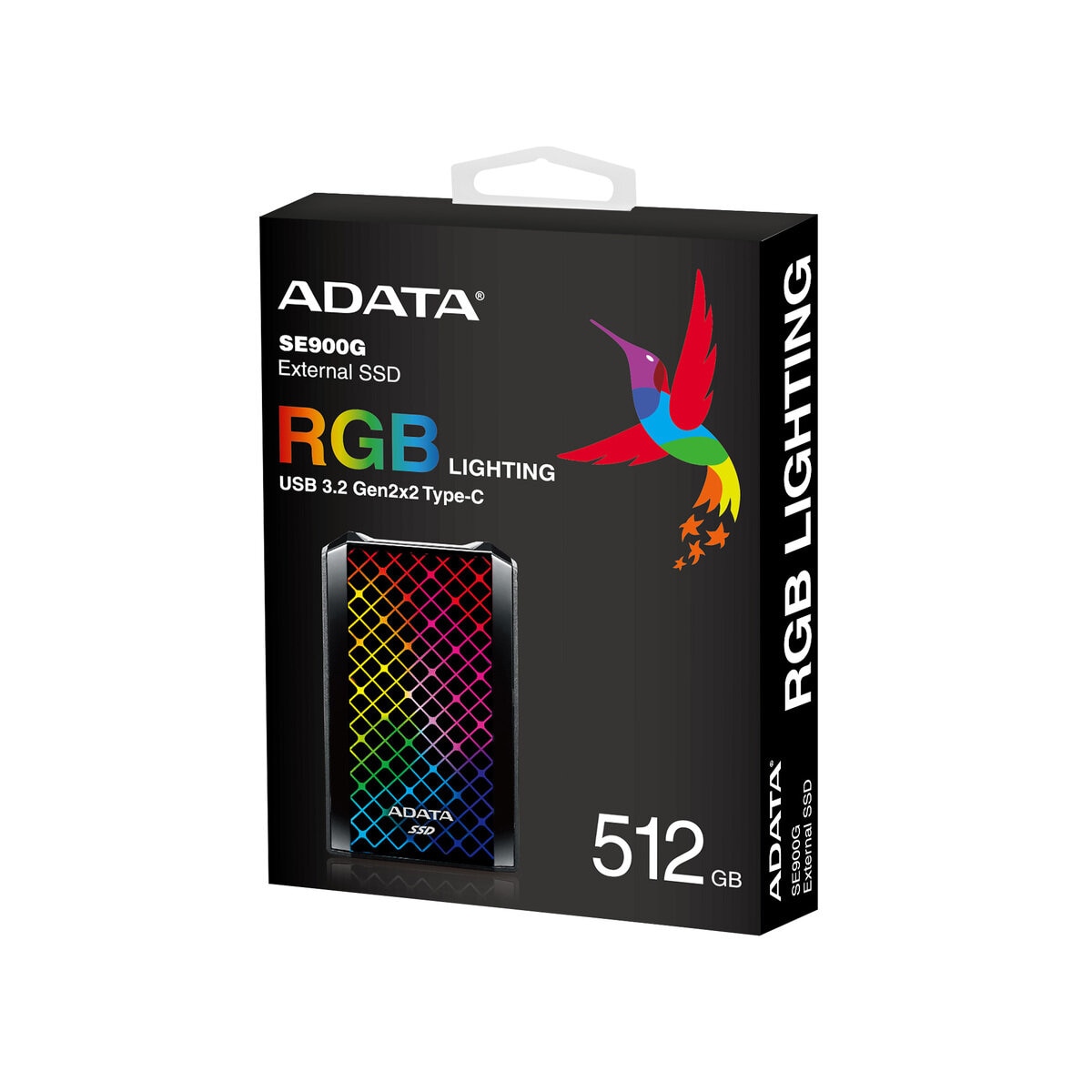 ADATA ポータブルSSD 512GB TYPE-C対応 Gen2x2 ASE900G-512GU32G2-CBK