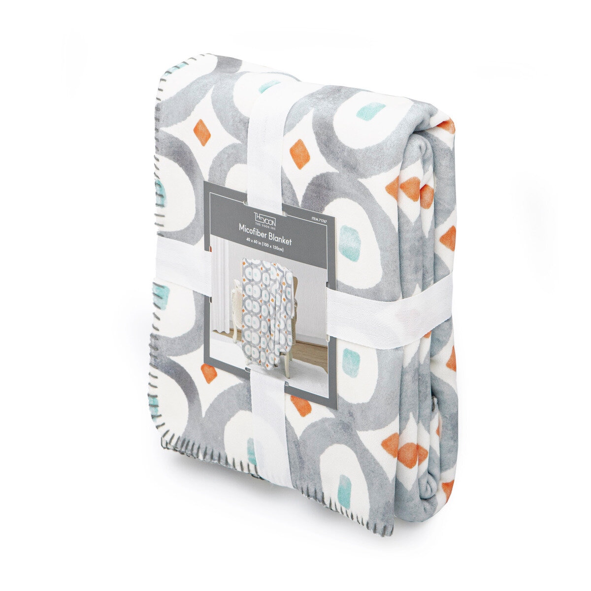 マイクロファイバーハーフブランケット 100x150 cm サークル