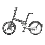 ホンバイク ストーン 20インチ 折り畳み電動自転車 ブラック/ホワイト