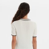 ジョリーエール 半袖カーディガン ホワイト XL