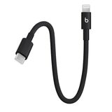 Beats USB-C - Lightning 編み込み式充電ショートケーブル (20cm) ボルトブラック