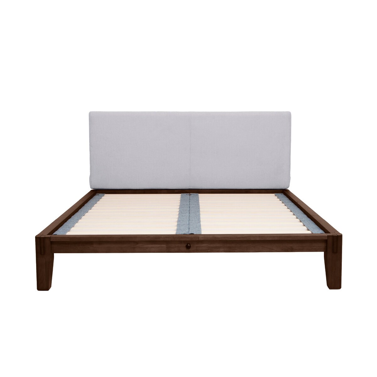 グーグーベッドフレームセット セミダブル（カラー：エスプレッソ　 ヘッドボード：ライトグレー）