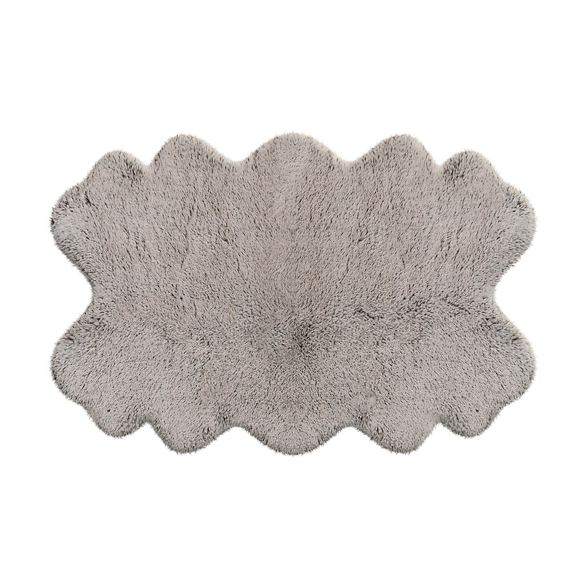 Mon Chateau フェイクファーラグ 60 x 99cm ブラウンティッピング