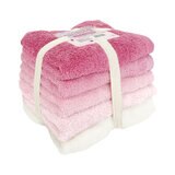 グラデーションフェイスタオル 34cm x 80cm 5枚組