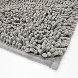 マイクロファイバー もこもこバスマット 60cm x 90cm グレー