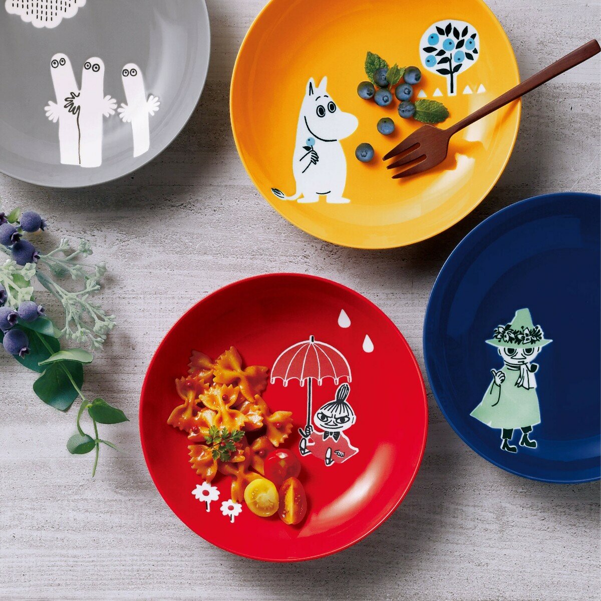 ムーミン パスタプレート 4枚 ムーミン パスタプレート 4枚