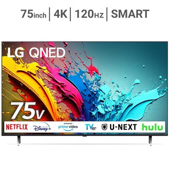 LG 75インチ 4K 量子ドット 液晶テレビ 75QNED85TJA