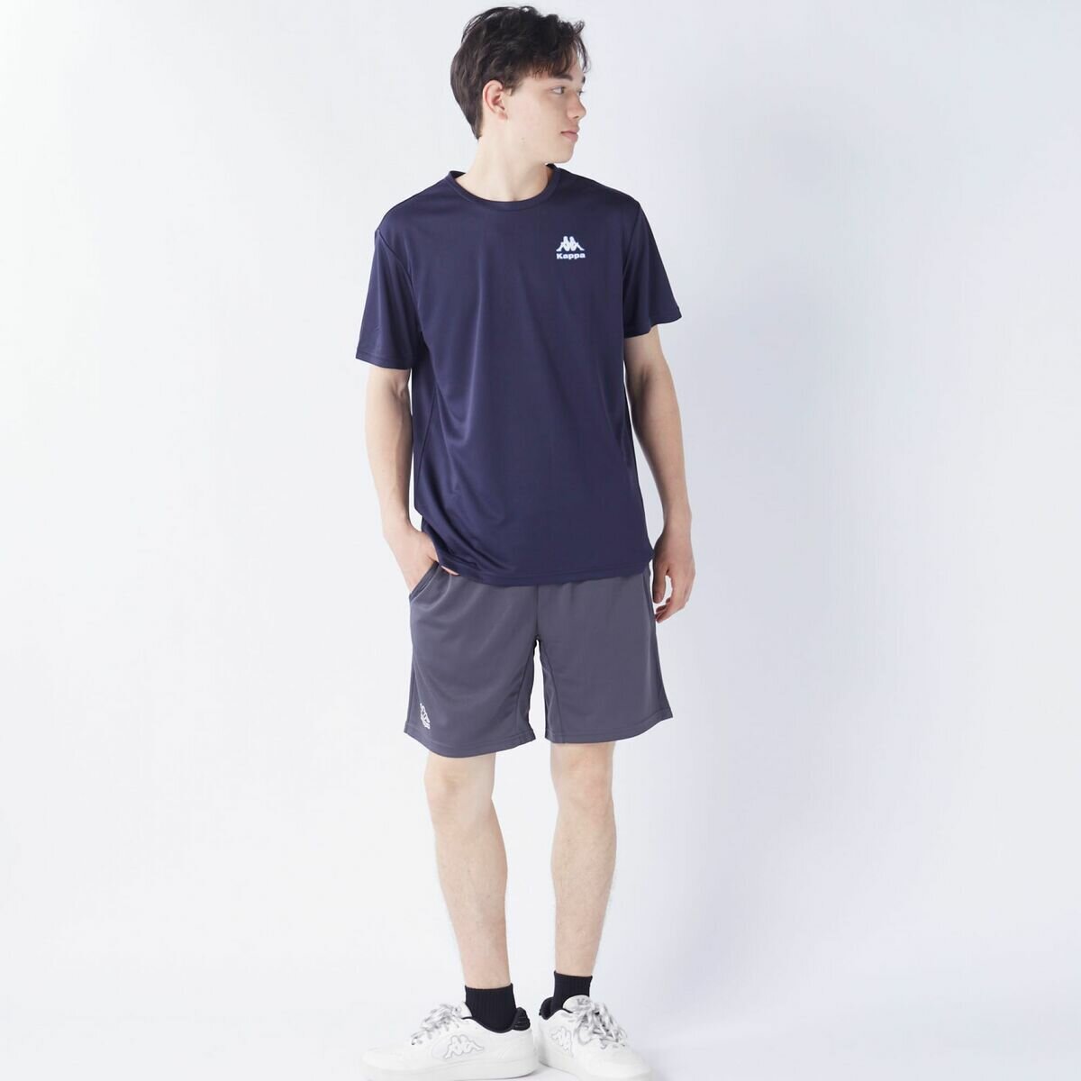 カッパ メンズ 半袖Tシャツ / ネイビー / LL