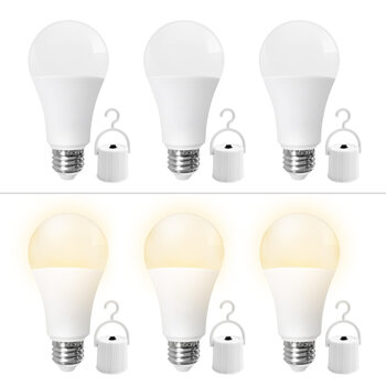 NEWGALE 防災充電式LED電球E26 60W 3個パック PJG-9WE