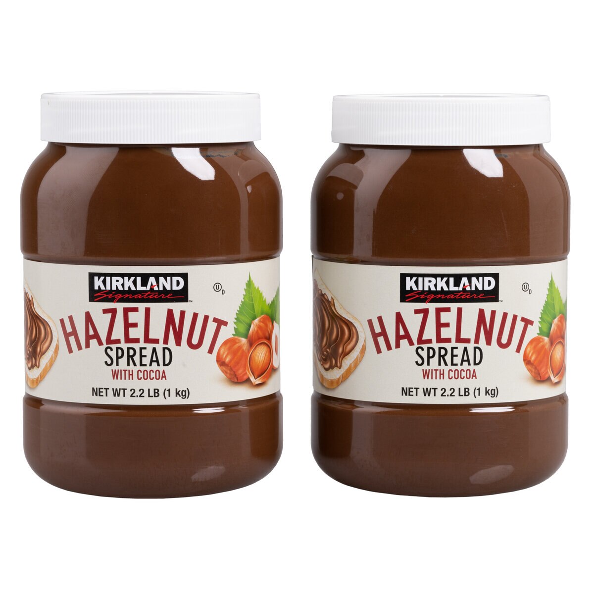 カークランドシグネチャー ヘーゼルナッツチョコレートスプレッド 1kg x 2
