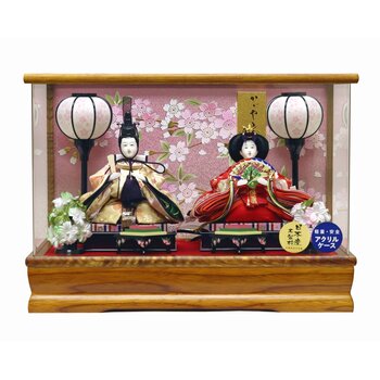 ひな人形 親王ケース飾り 0432Z