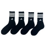 アディダス アスレチック ソックス 4足組 ブラック