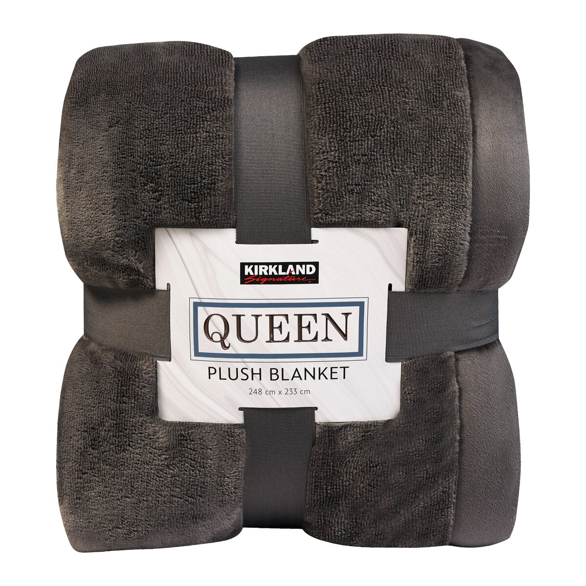 カークランドシグネチャー ブランケット クイーンサイズ チャコールグレー