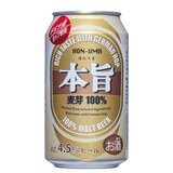 本旨　麦芽100% ビール 350 ml x 24缶