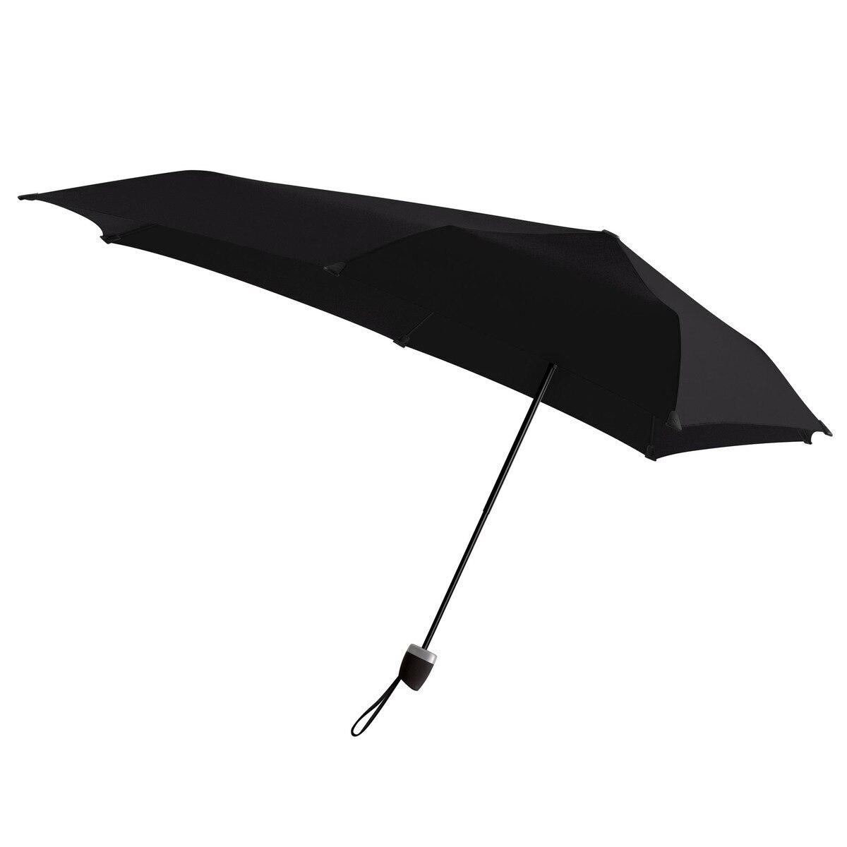 センズ　折りたたみ傘　マニュアル　手開き　晴雨兼用-ピュアブラック