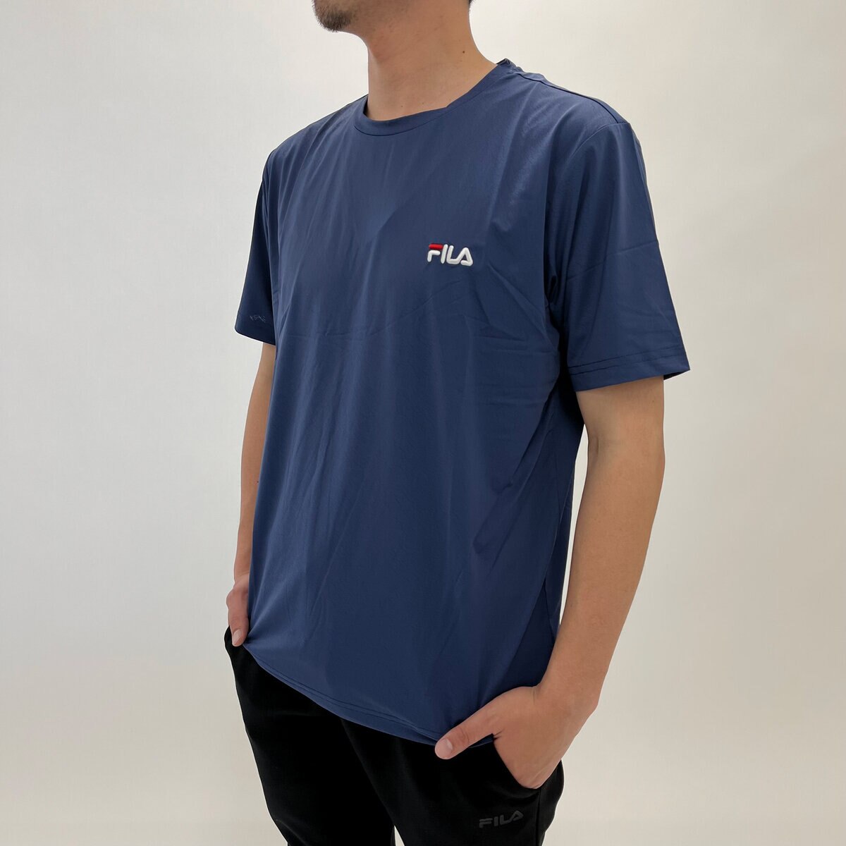 FILA メンズ 接触冷感 半袖 Tシャツ