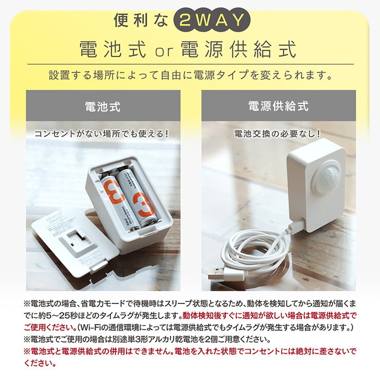 Edison Smart(エジソンスマート)人感センサー(Wi-Fi) DMS-P06WH Edison Smart(エジソンスマート)人感センサー(Wi-Fi) DMS-P06WH