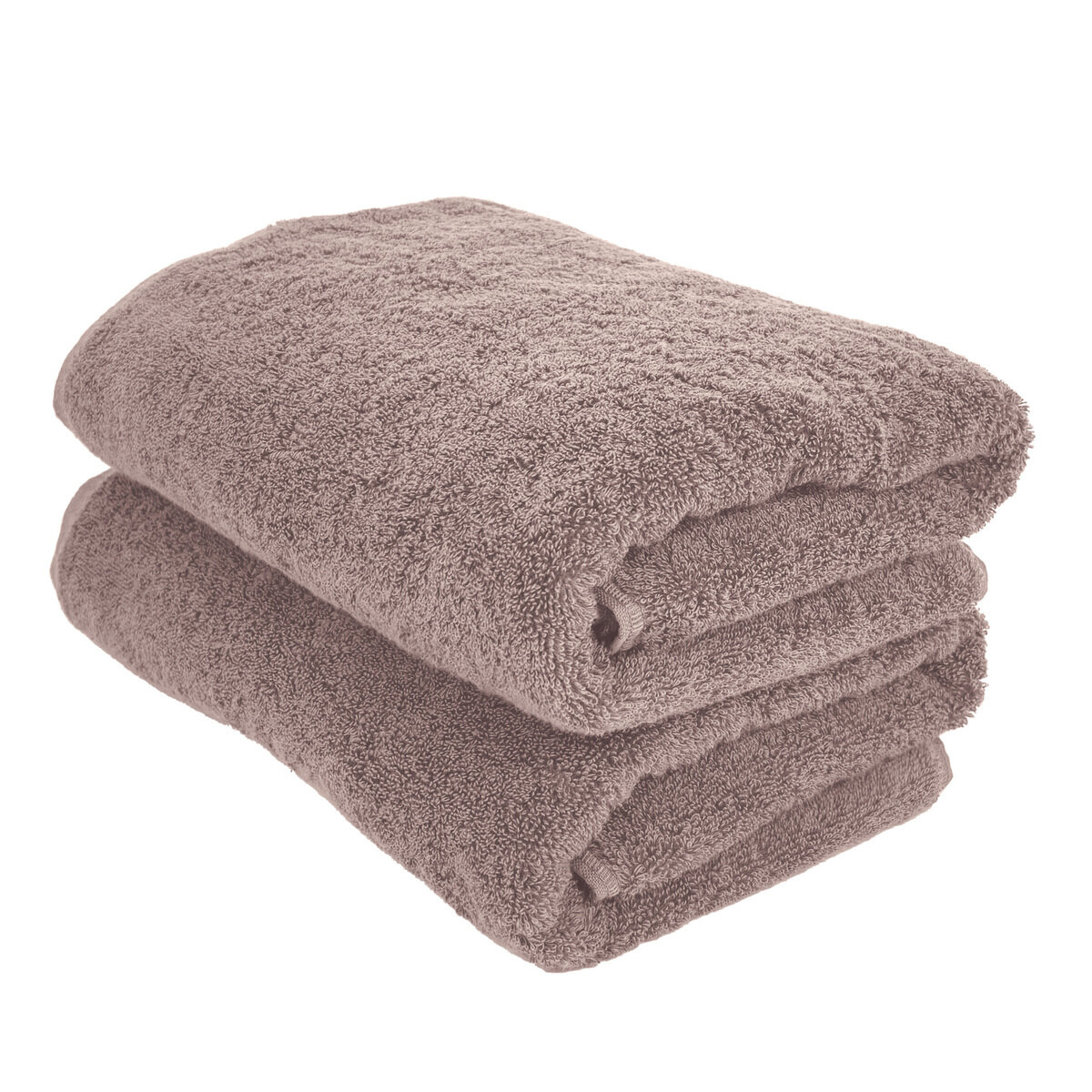 ふんわりボリュームバスタオル 2枚セット ピンクグレー