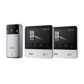 スイッチボット スマートテレビドアホン&増設モニターセット W6802000x2-W6702001