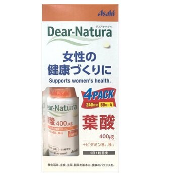 ディアナチュラ 葉酸 400μg 60 粒 x 4 本 ディアナチュラ 葉酸 400μg 60 粒 x 4 本
