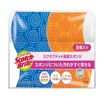 スコッチブライト スクラブドットスポンジ 8個