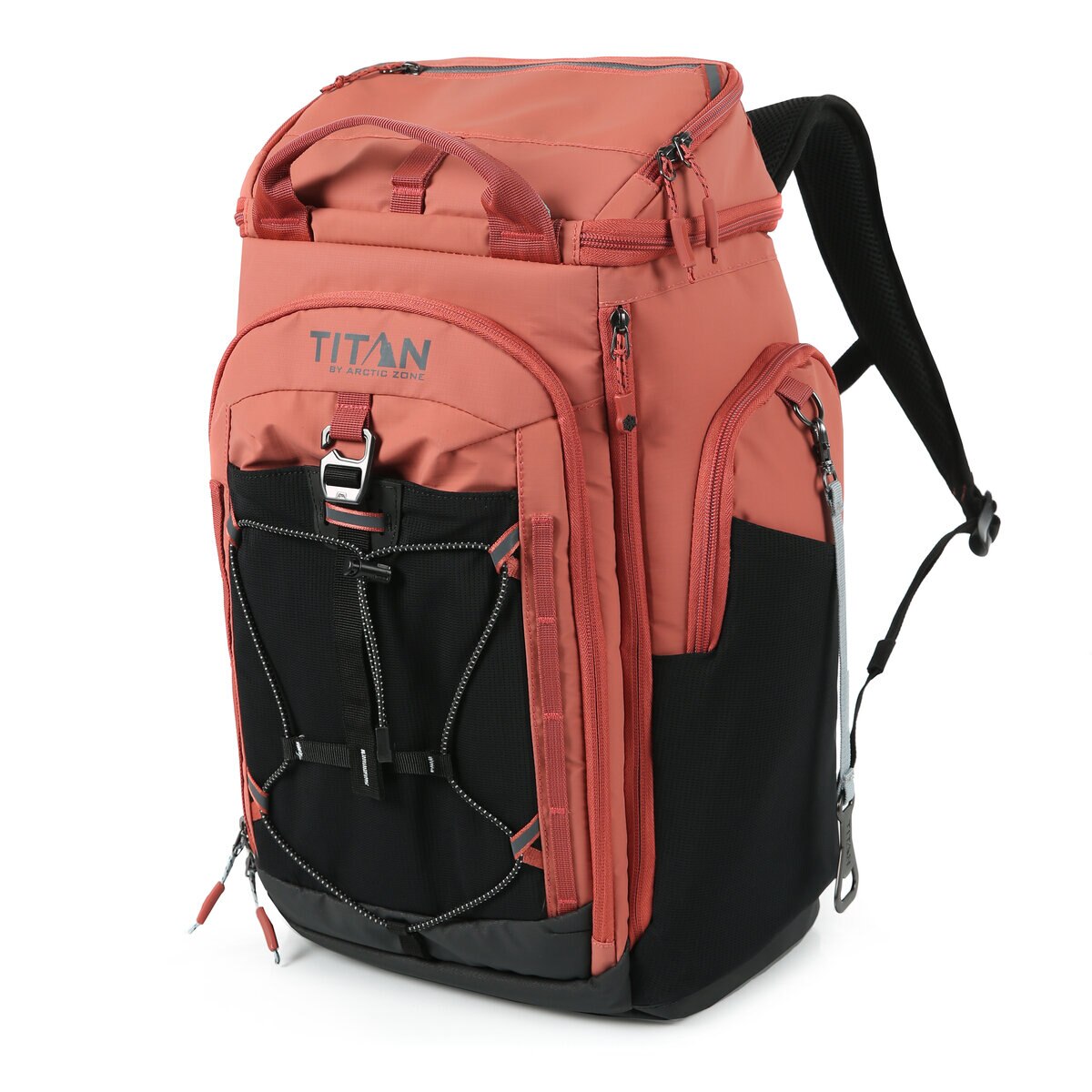 タイタン 26缶 バックパック クーラー 赤茶/ブラック