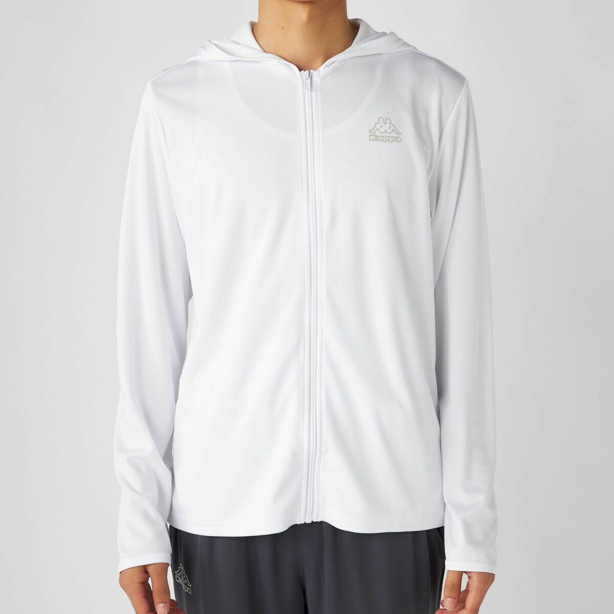 カッパ メンズ アクティブ パーカー / ホワイト / LL
