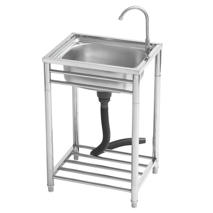 サンカ おそとキッチン ステンレス流し台55（蛇口付）OK-55SJ