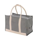 キャンバス トート キャリー L サイズ （アイボリーとグレー）