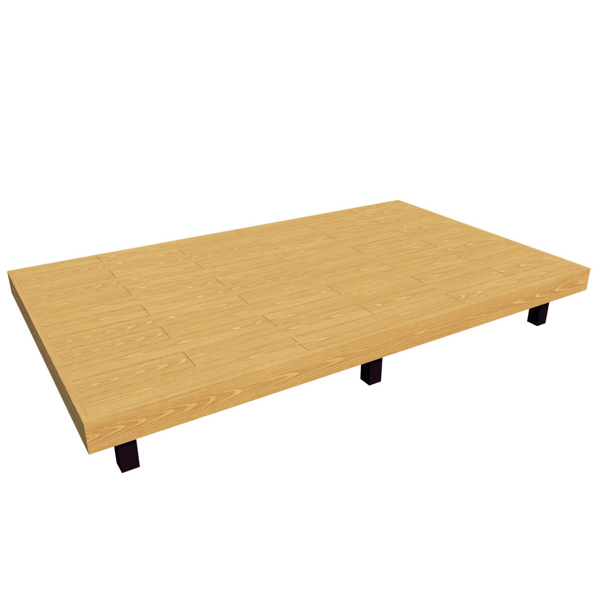 MINO 彩木 ガーデンデッキ セット W3068 x D1829 mm　ブラックチェリー　高さ500～600mm