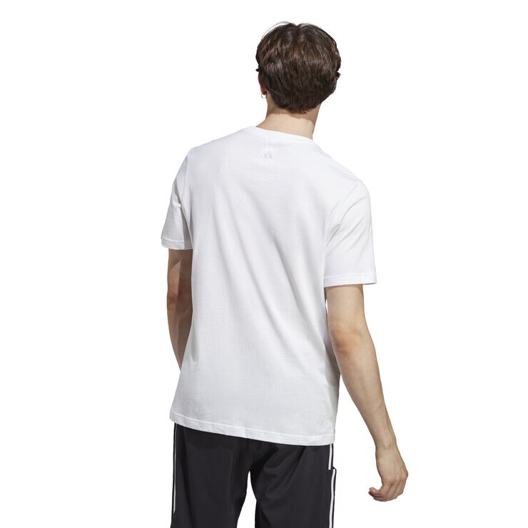 アディダス メンズ ロゴ 半袖 Tシャツ ホワイト S