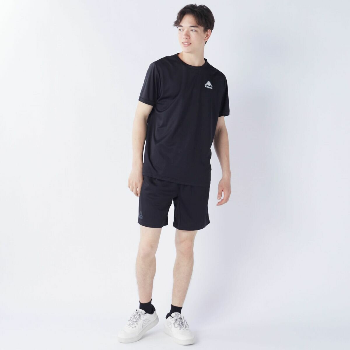 カッパ メンズ 半袖Tシャツ / ブラック / LL