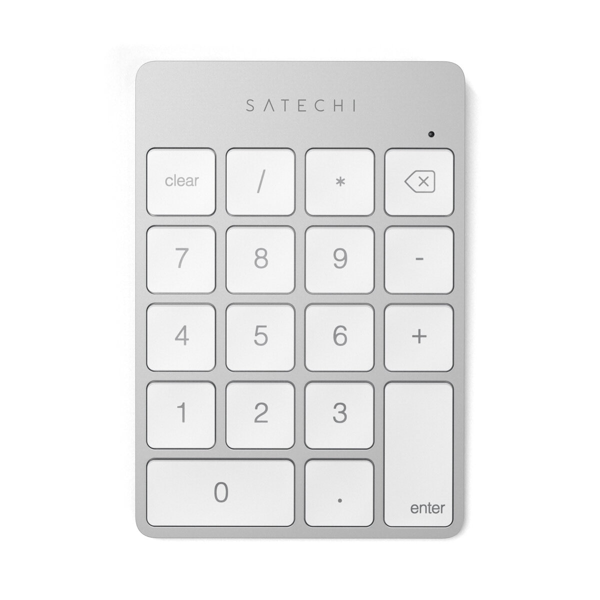 Satechi アルミニウム スリム充電式Bluetoothキーパッド シルバー
