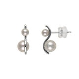 あこやパール 18K ホワイトゴールド ピアス 4.0ｍｍ 5.0ｍｍ