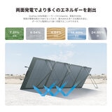 EcoFlow(エコフロー) 220W 両面ソーラーパネル Gen2 変換効率25％
