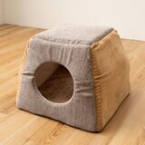 ペットハウス 兼 ペットベッド 2個セット ベージュ