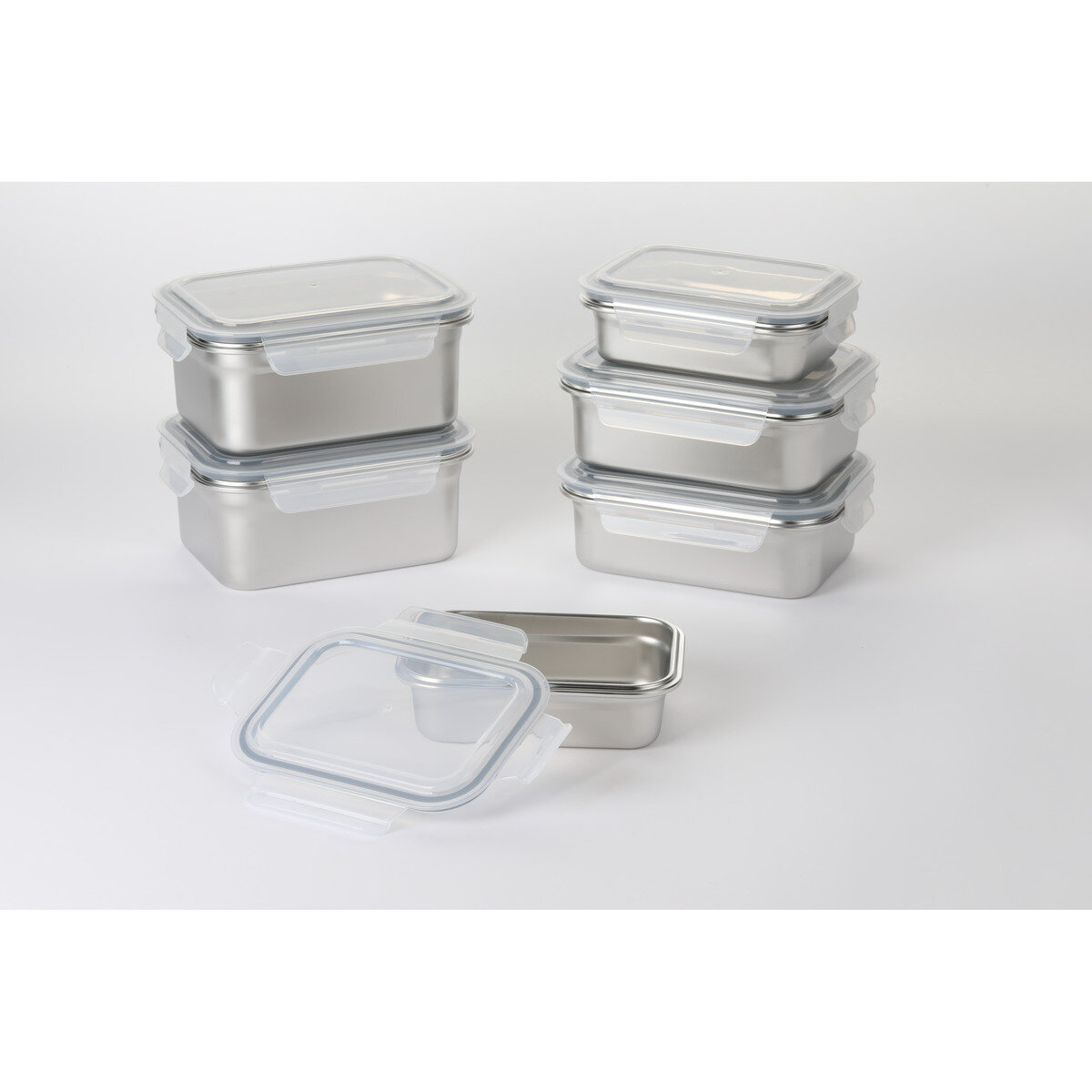 ネオフラム ステンレス保存容器 6個セット