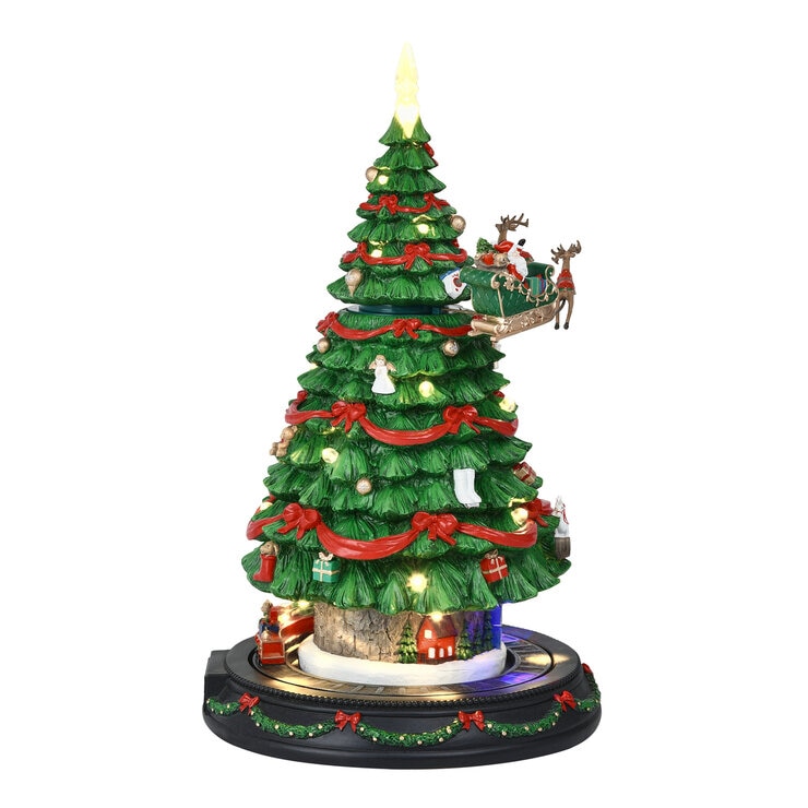 回る レジン クリスマスツリー