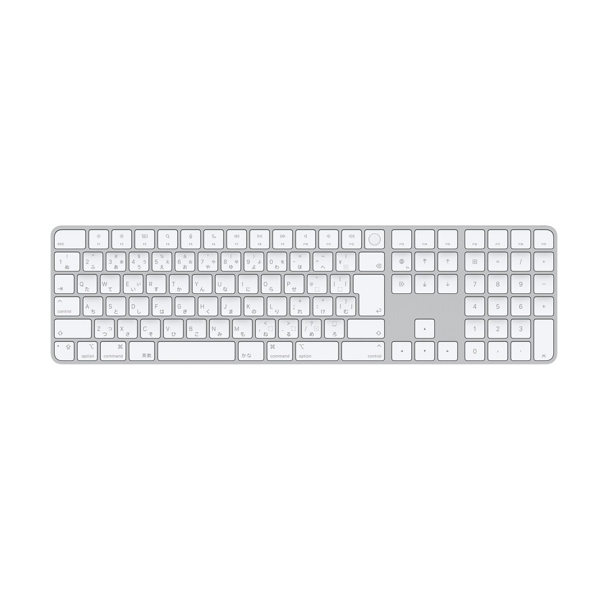 Apple シリコン搭載Macモデル用Touch ID搭載 Magic Keyboard/テンキー付き/USB-C/日本語 / ホワイト