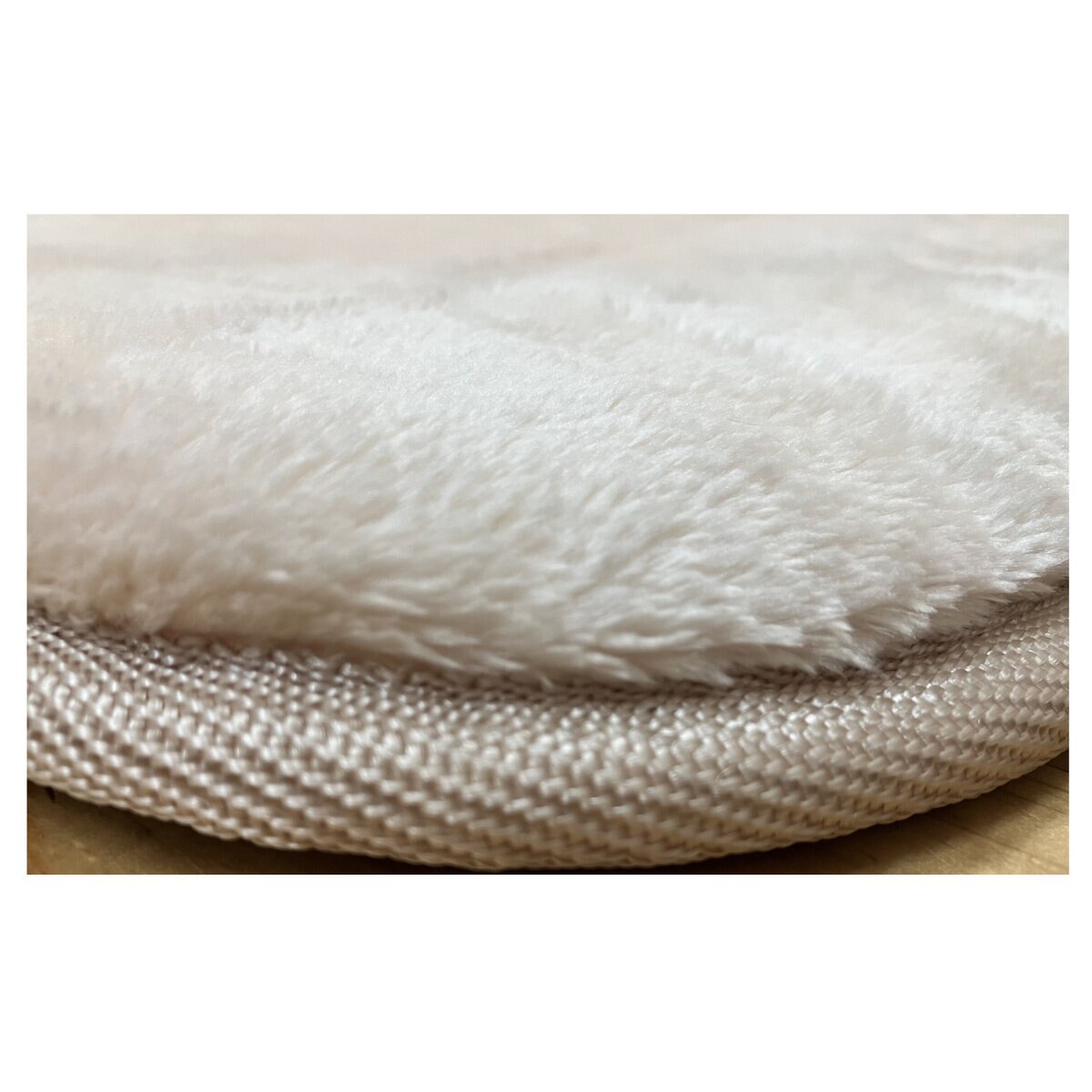 極厚フランネルラグ すべり止め付き 180cm x 230cm ピンクベージュ