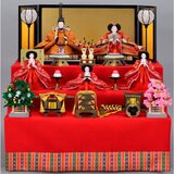 ひな人形 三段五人飾り S15-M950A