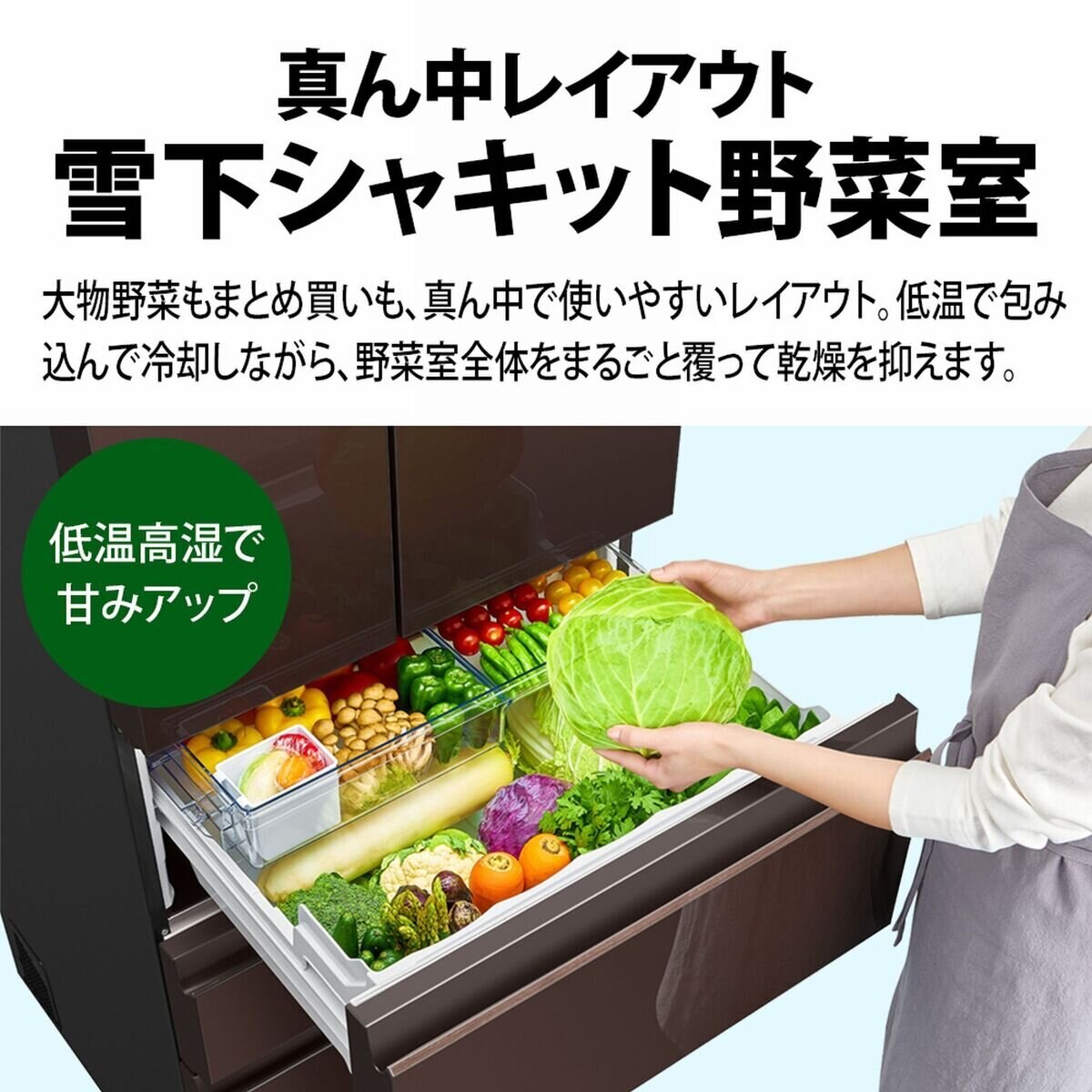 シャープ 504L 冷蔵庫 SJ-GK50K T (グラデーションスタッコブラウン)