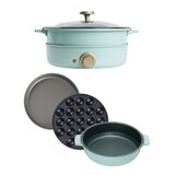 SOLEMOOD クッキングポット 付属プレート 3種 G301 ブルー
