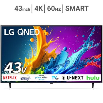 LG 43インチ 4K 量子ドット 液晶テレビ 43QNED80TJA