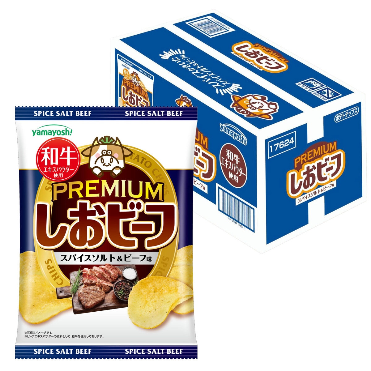 しおビーフ プレミアム スパイスソルト & ビーフ味 50g x 12袋入り